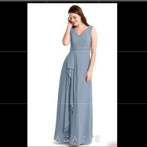 Azazie dusty blue julianna